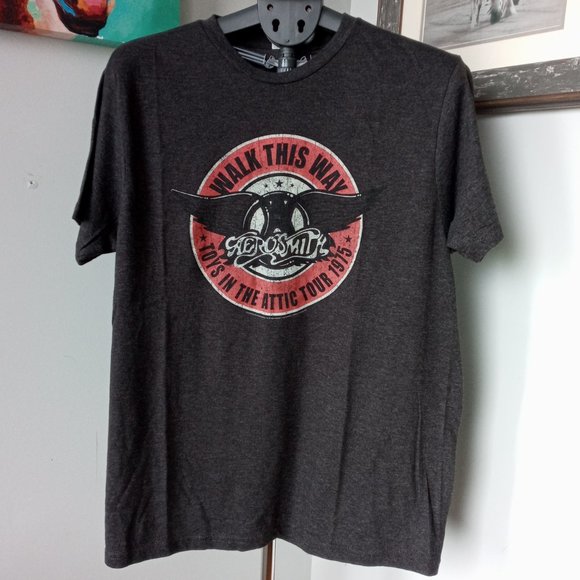 Aerosmith Walk this Way "Toys in the Attic Tour 1975" T-Shirt Size Large - Picture 1 of 7